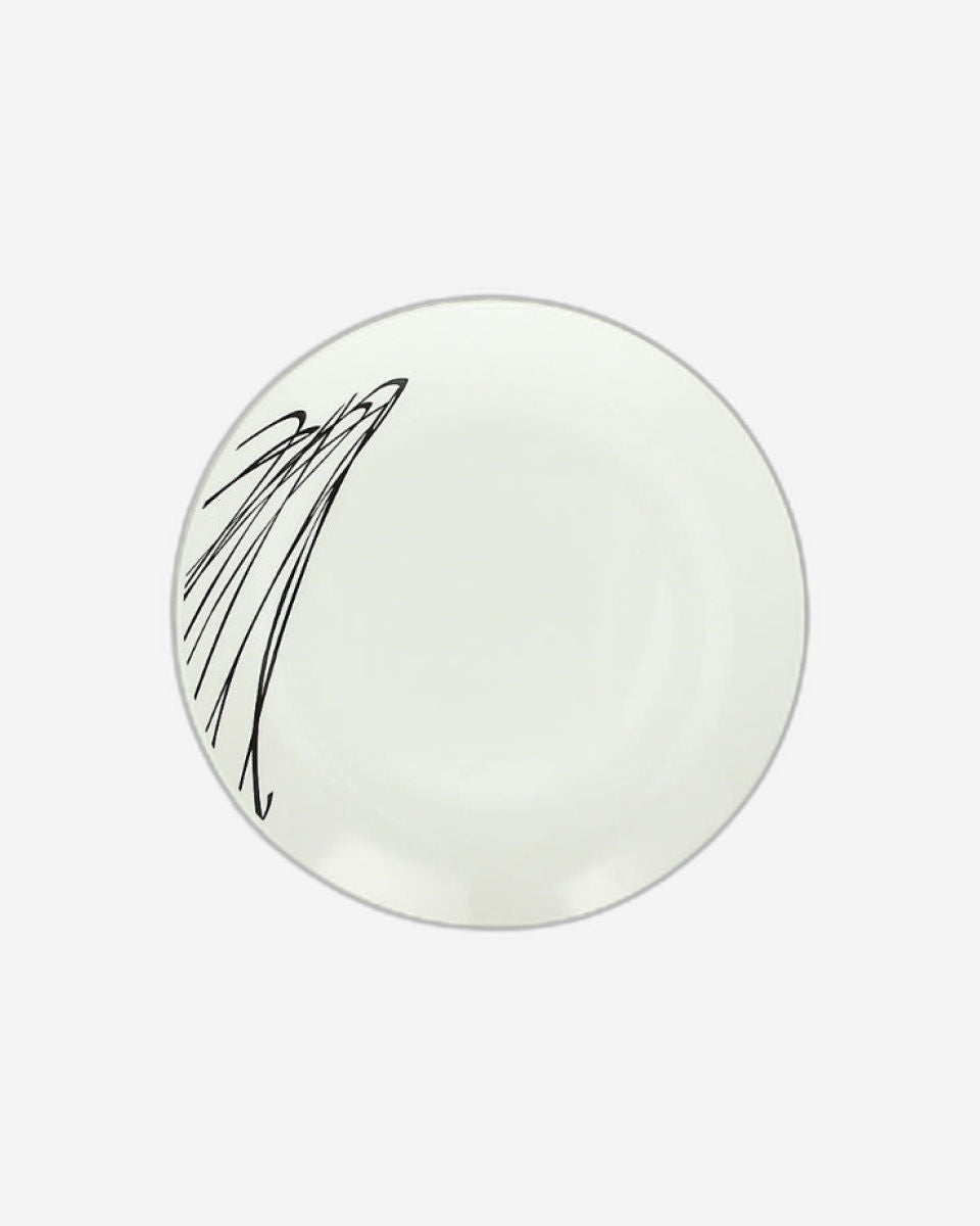 Tognana Dessert Plate Coup 19.5 CM, White, Tableware- Metropolis Graphic Art