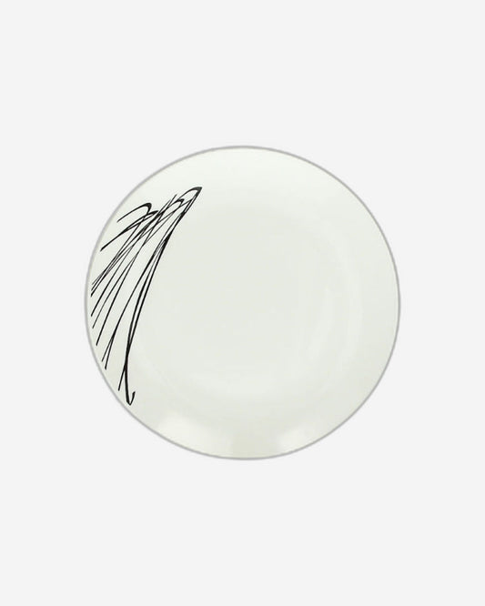Tognana Dessert Plate Coup 19.5 CM, White, Tableware- Metropolis Graphic Art