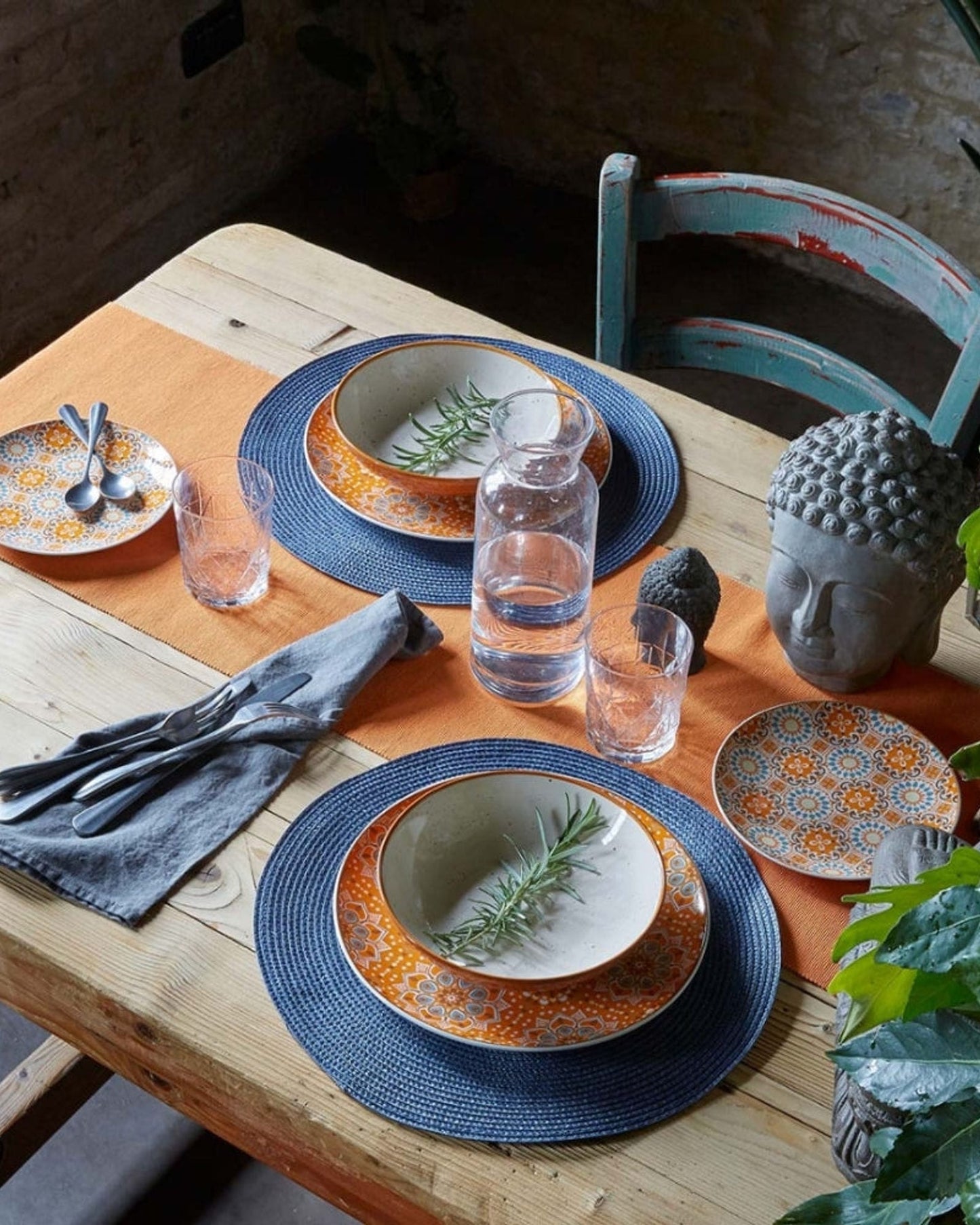 Tognana Table Set 18Pc Metropolis Curcuma Multicolor