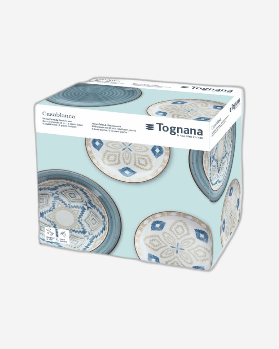 Tognana Table Set 18Pc Casablanca Multicolor