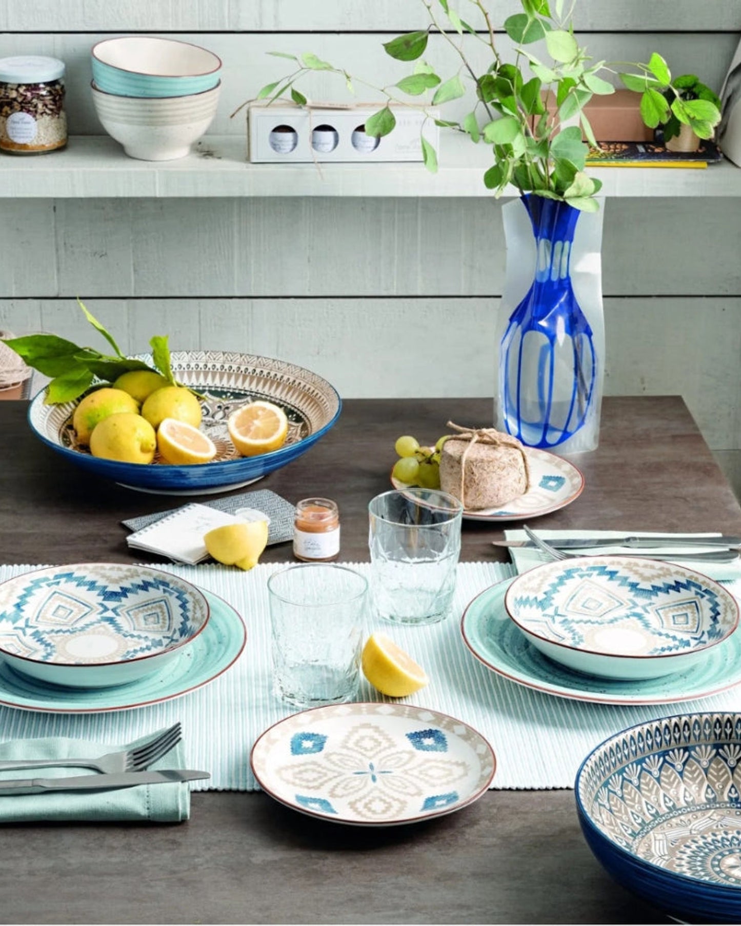 Tognana Table Set 18Pc Casablanca Multicolor