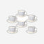 Tognana Coffee Cup & Saucer Set 6Pc Metropolis Down Town