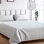 Mulberry Living Cotton Queen Fitted 300TC Urban Grid White