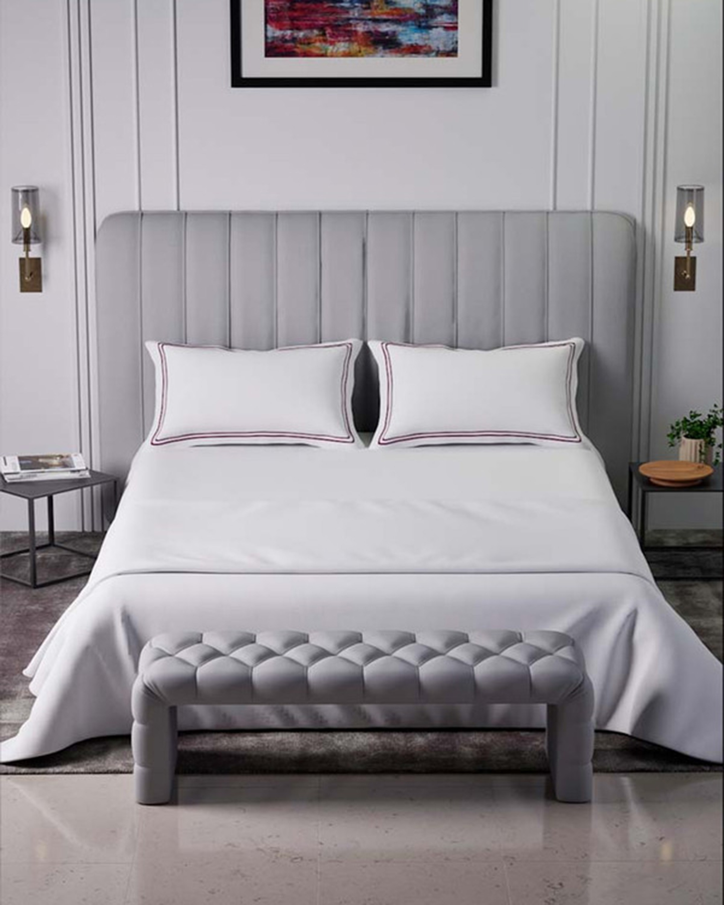 Cotton King Flat 400TC Sovereign Whites