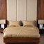 Mulberry Living Cotton King Flat 500TC Opulent Hue Fawn