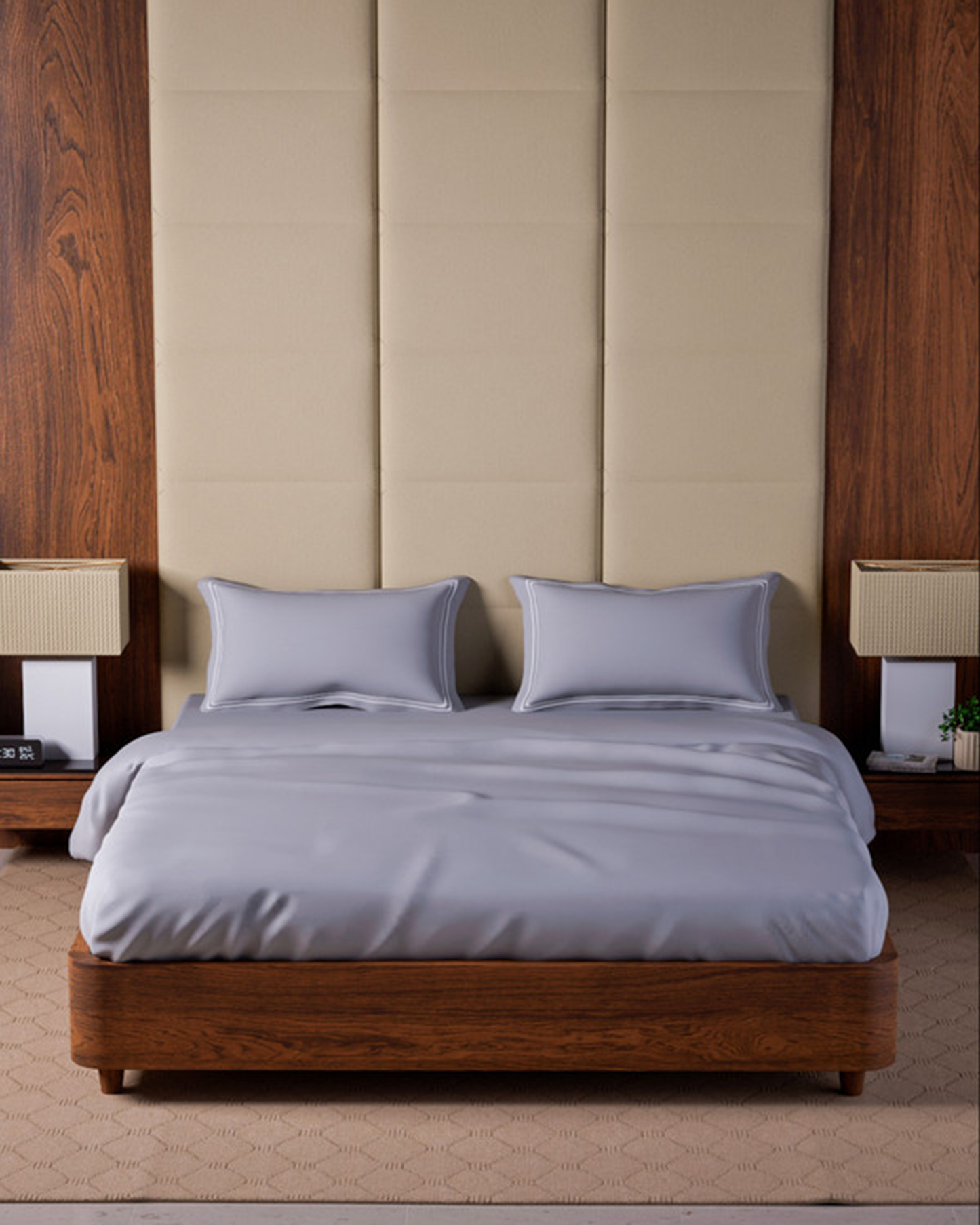 Mulberry Living Cotton King Fitted 500TC Opulent Hue Fawn