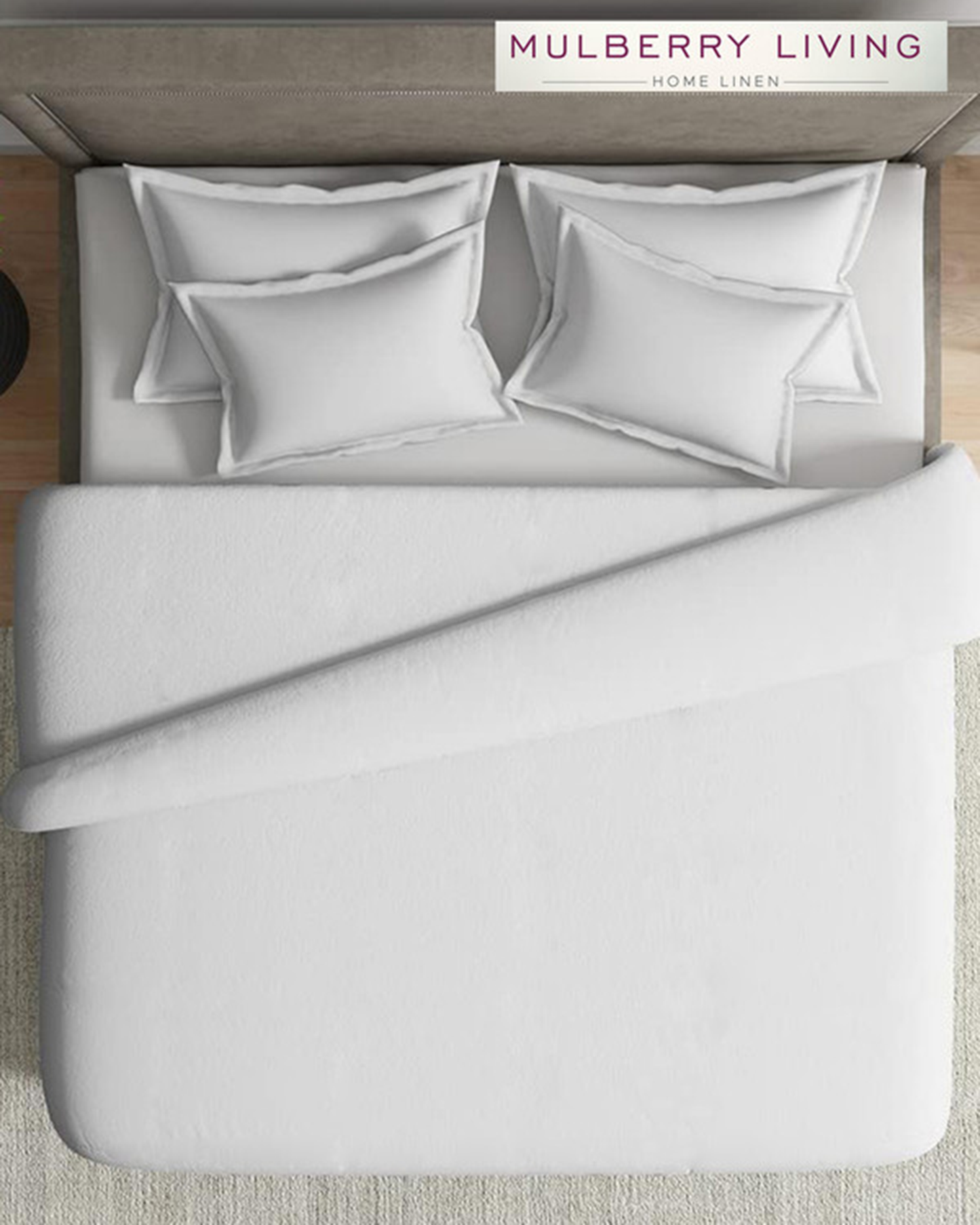 Mulberry Living Cotton King Duvet 1000TC White