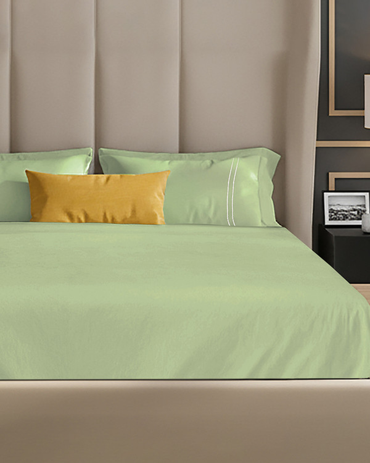 Mulberry Living Cotton Queen Fitted 250TC Serenity Solids White