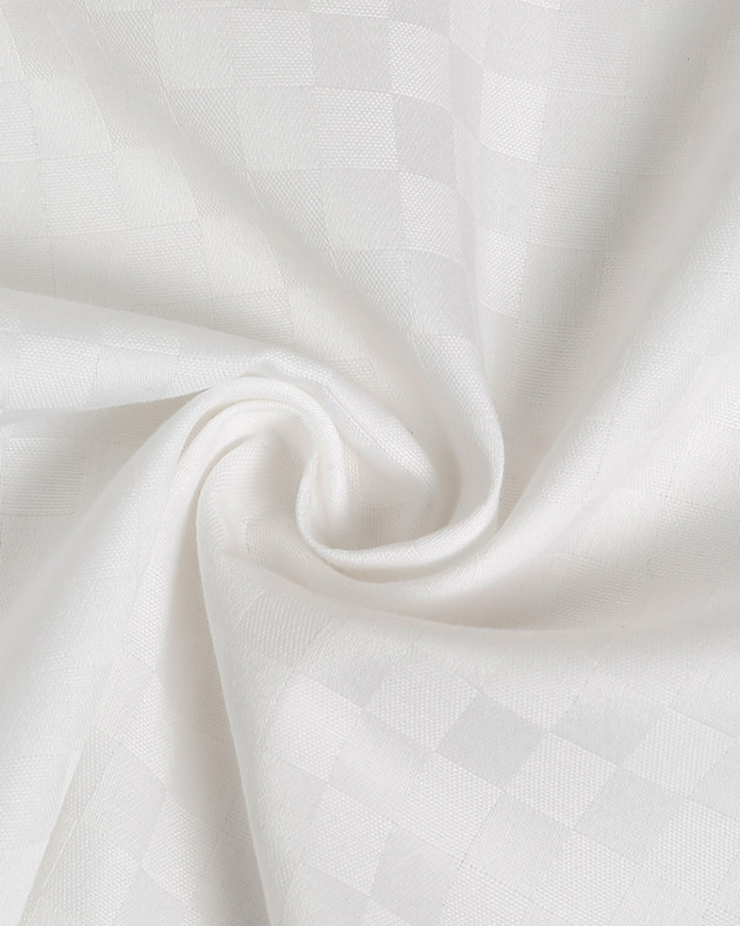 Mulberry Living Cotton King Duvet 300TC Urban Grid White