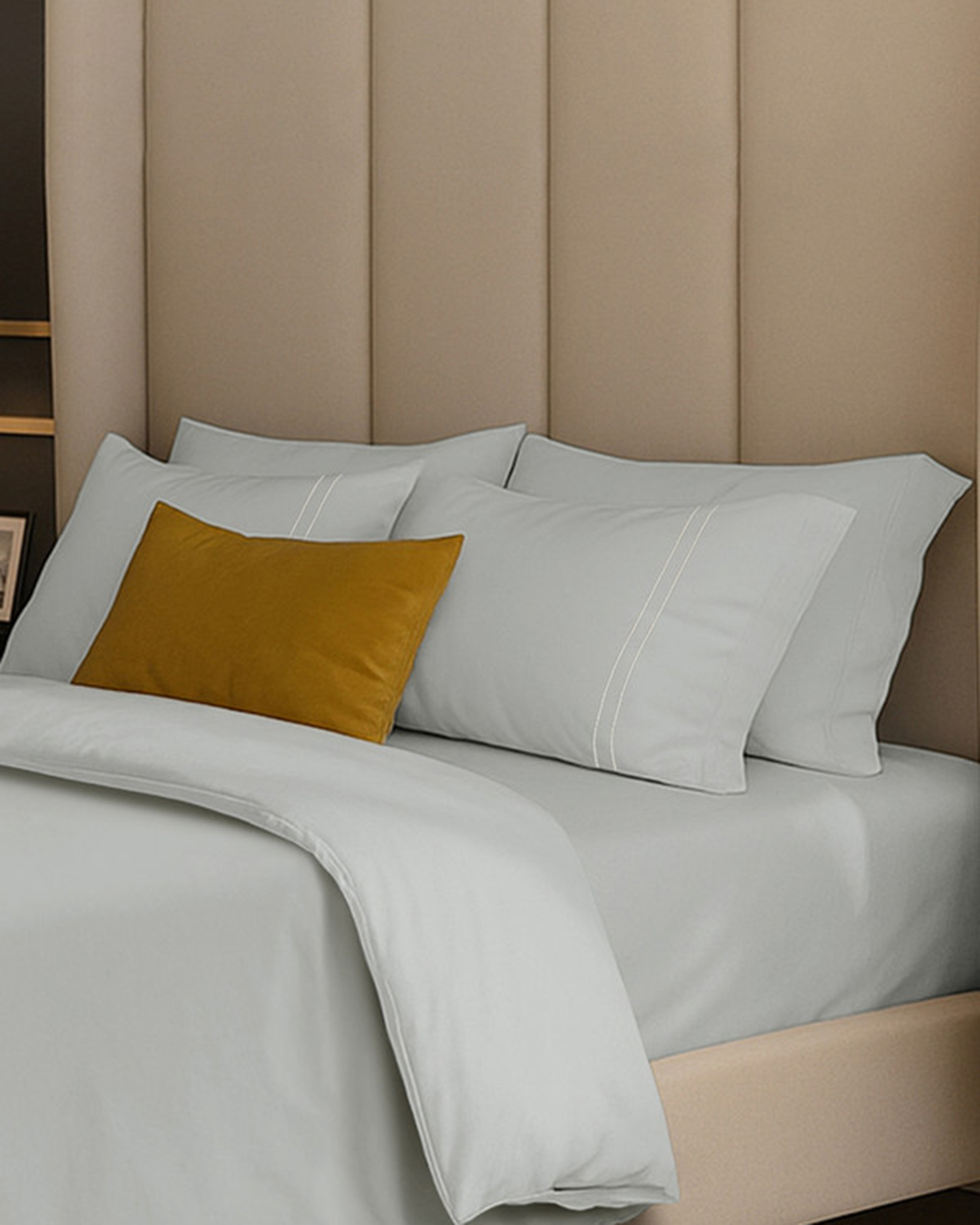 Mulberry Living Cotton King Duvet 250TC Serenity Solids White