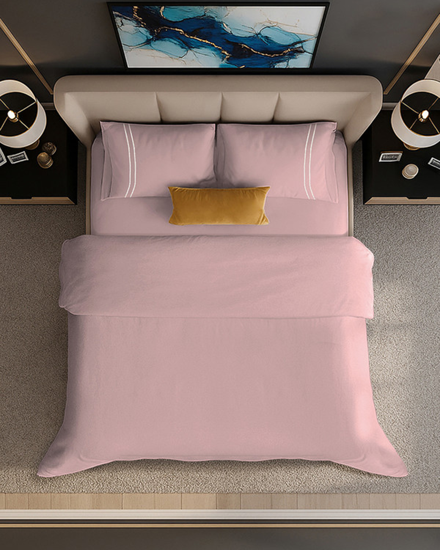 Mulberry Living Cotton King Duvet 250TC Serenity Solids White