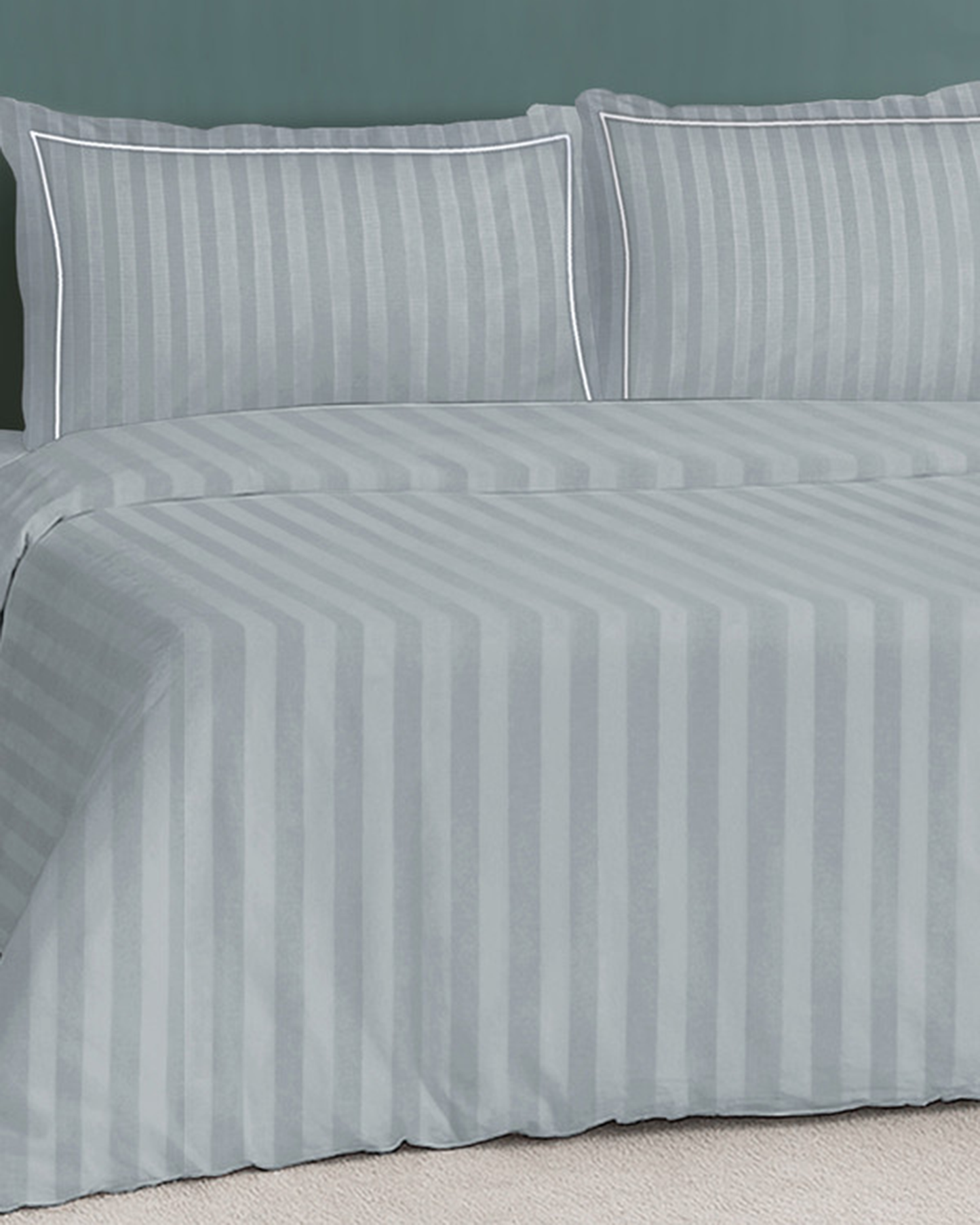 Mulberry Living Cotton King 4Pc Elysian Stripes Beige