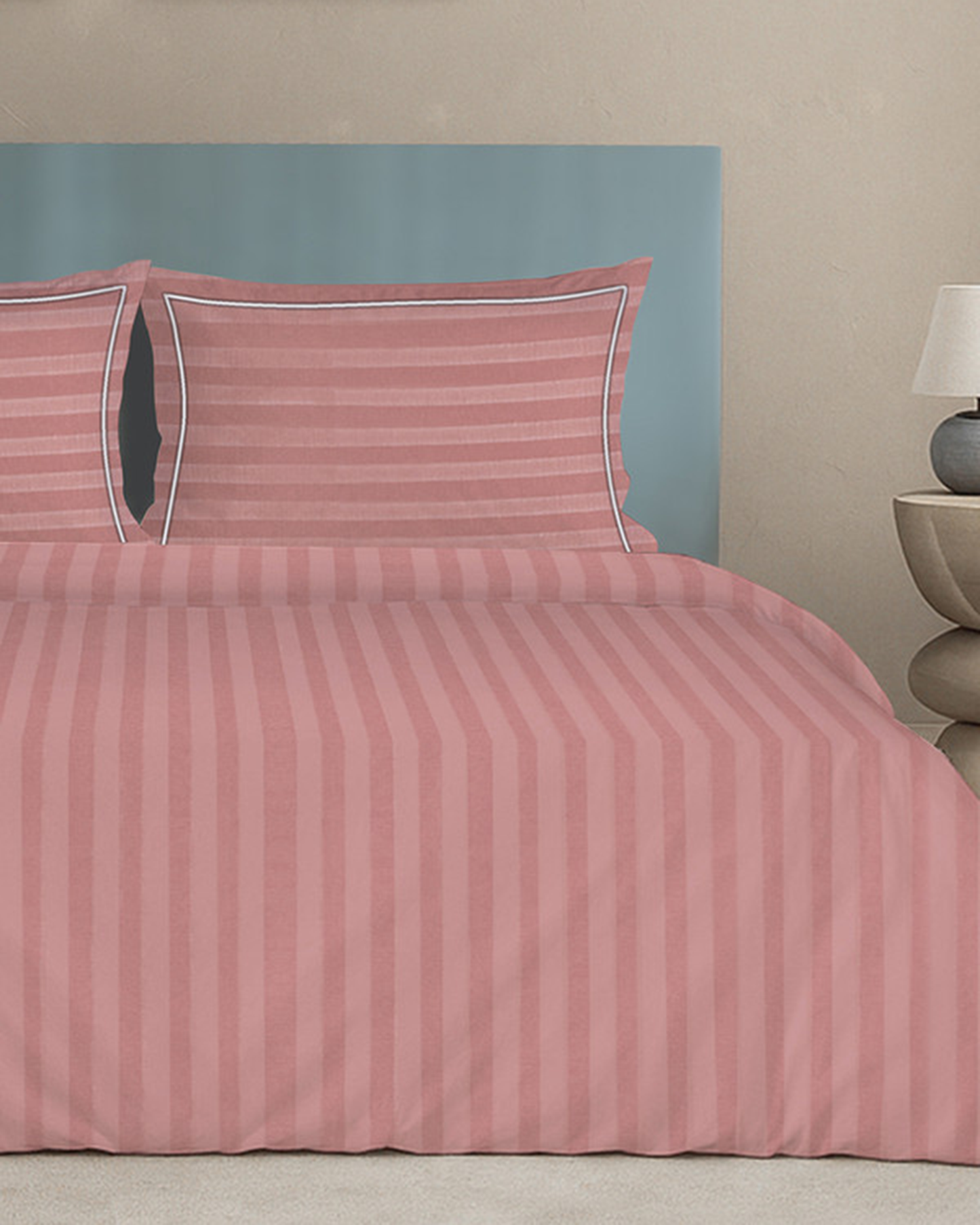 Mulberry Living Cotton King 4Pc Elysian Stripes Beige