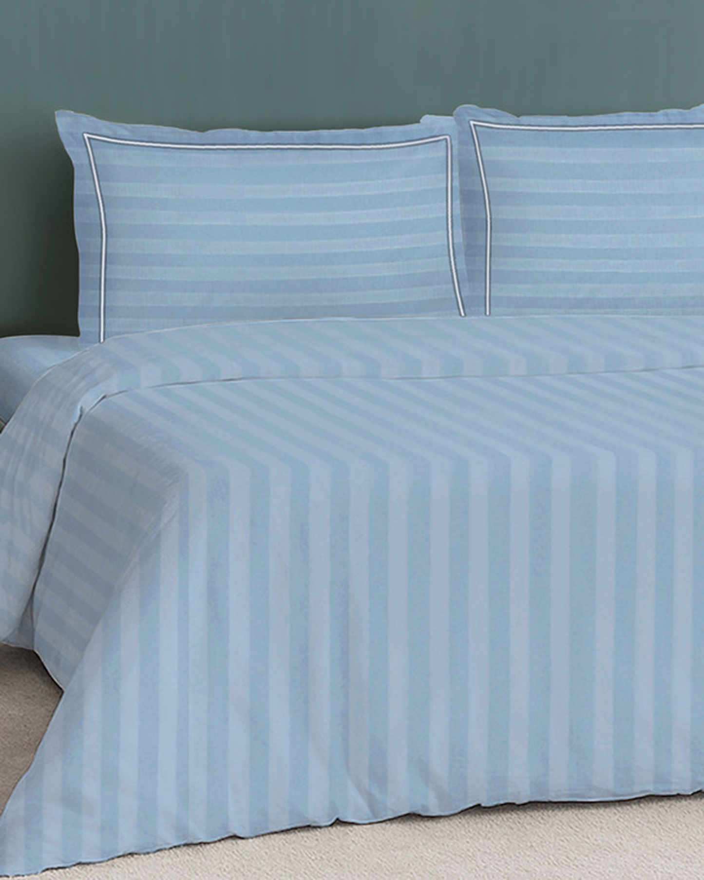 Mulberry Living Cotton King 4Pc Elysian Stripes Beige