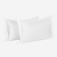 Mulberry Living Cotton Pillow Covers Set 2Pc 250TC Serenity Solids White