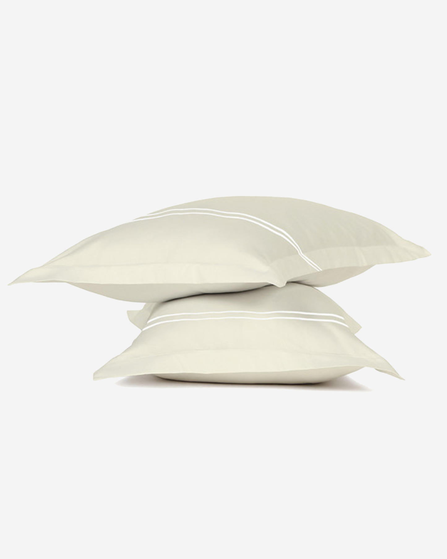 Mulberry Living Cotton Pillow Covers Set 2Pc 250TC Serenity Solids White