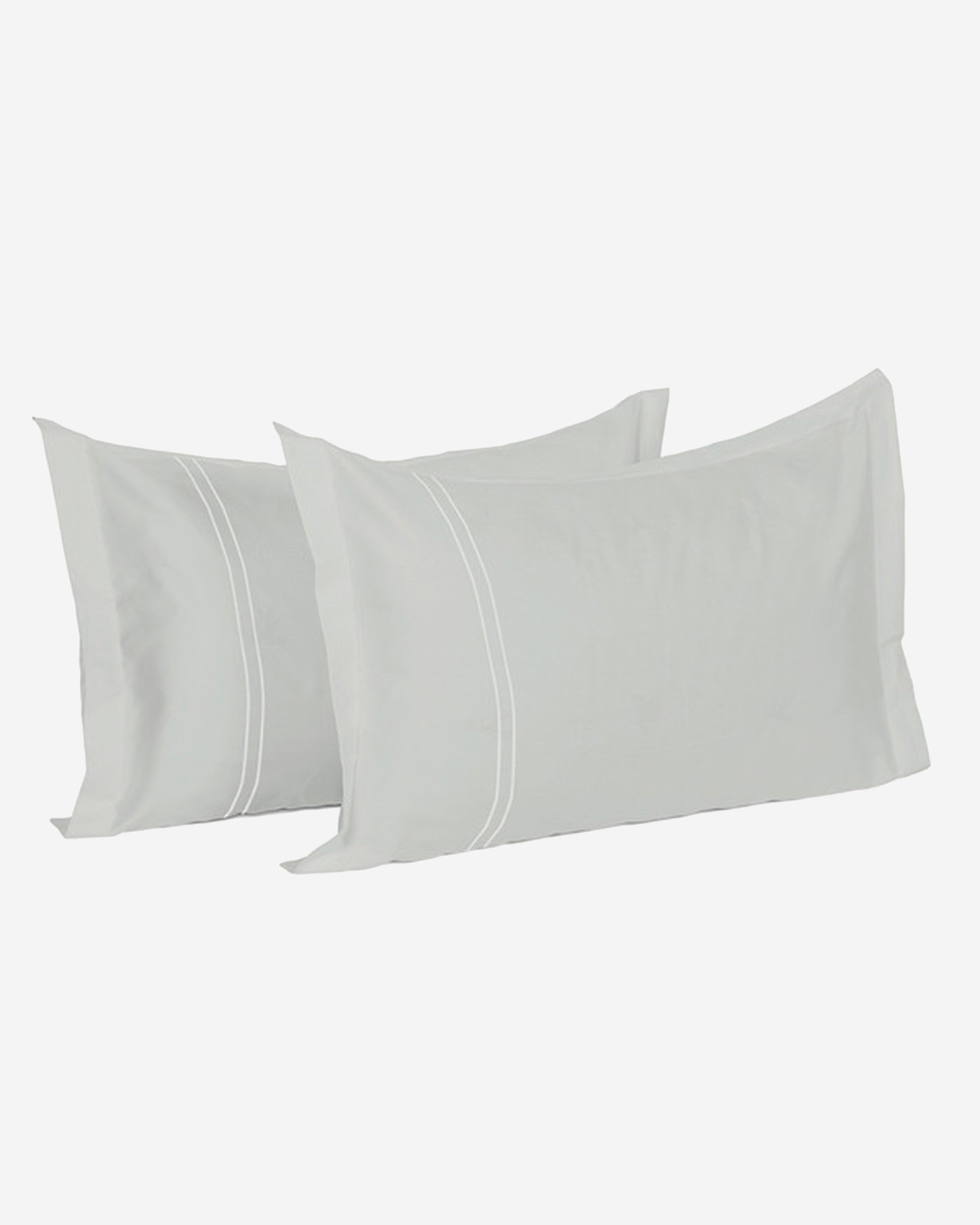 Mulberry Living Cotton Pillow Covers Set 2Pc 250TC Serenity Solids White