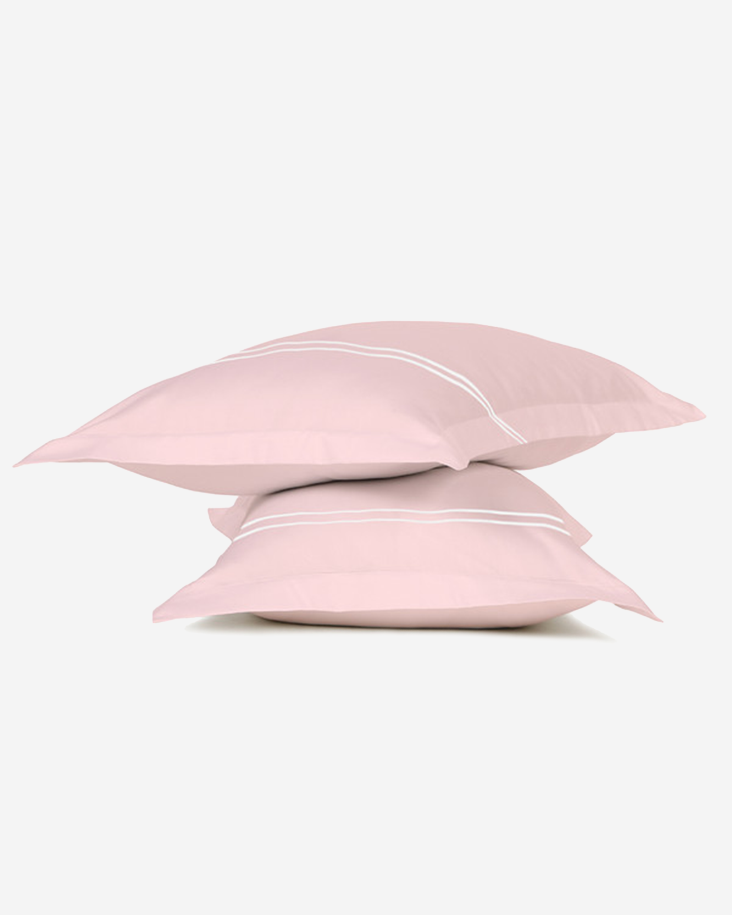 Mulberry Living Cotton Pillow Covers Set 2Pc 250TC Serenity Solids White
