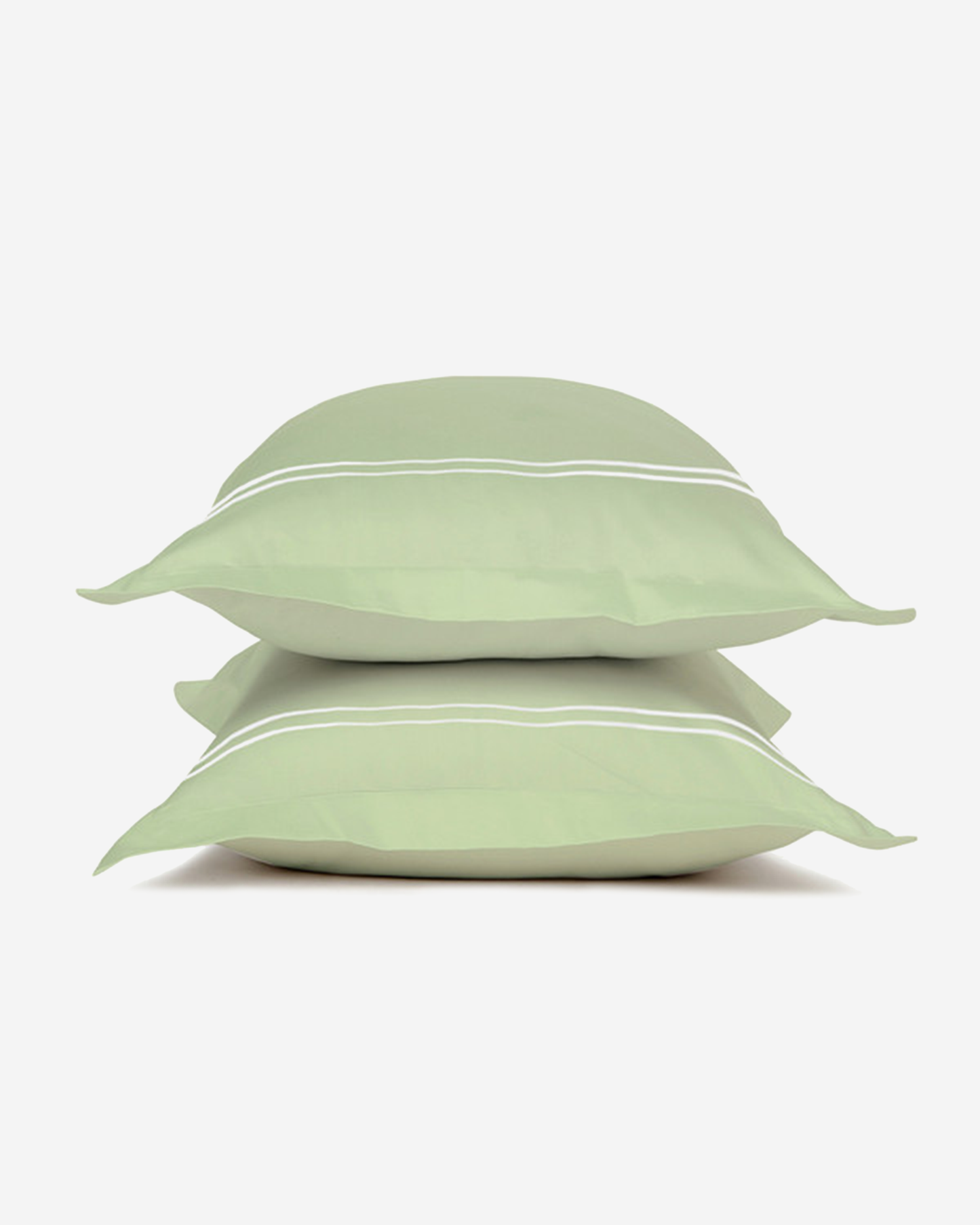 Mulberry Living Cotton Pillow Covers Set 2Pc 250TC Serenity Solids White