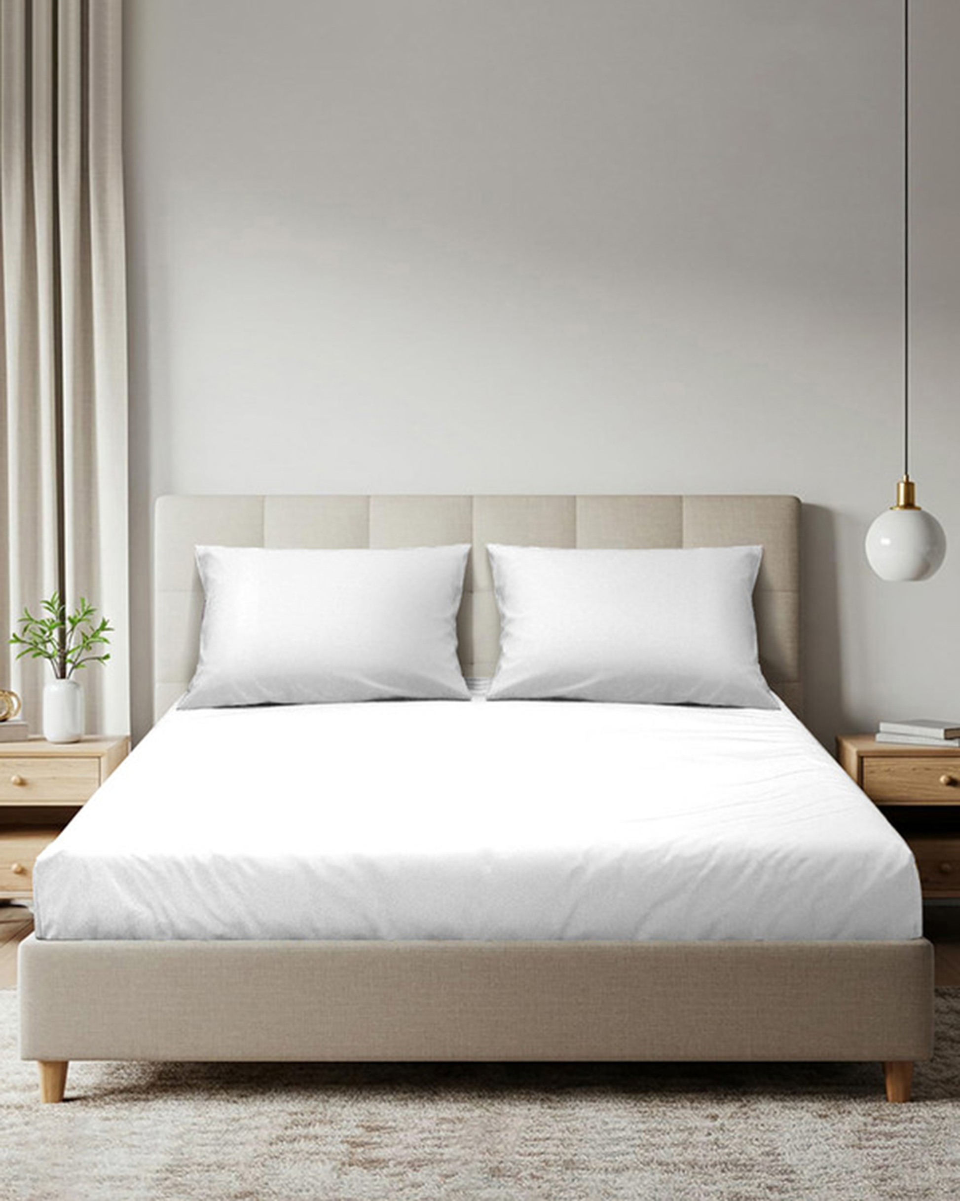Cotton King Flat 1000TC Pure Essence White