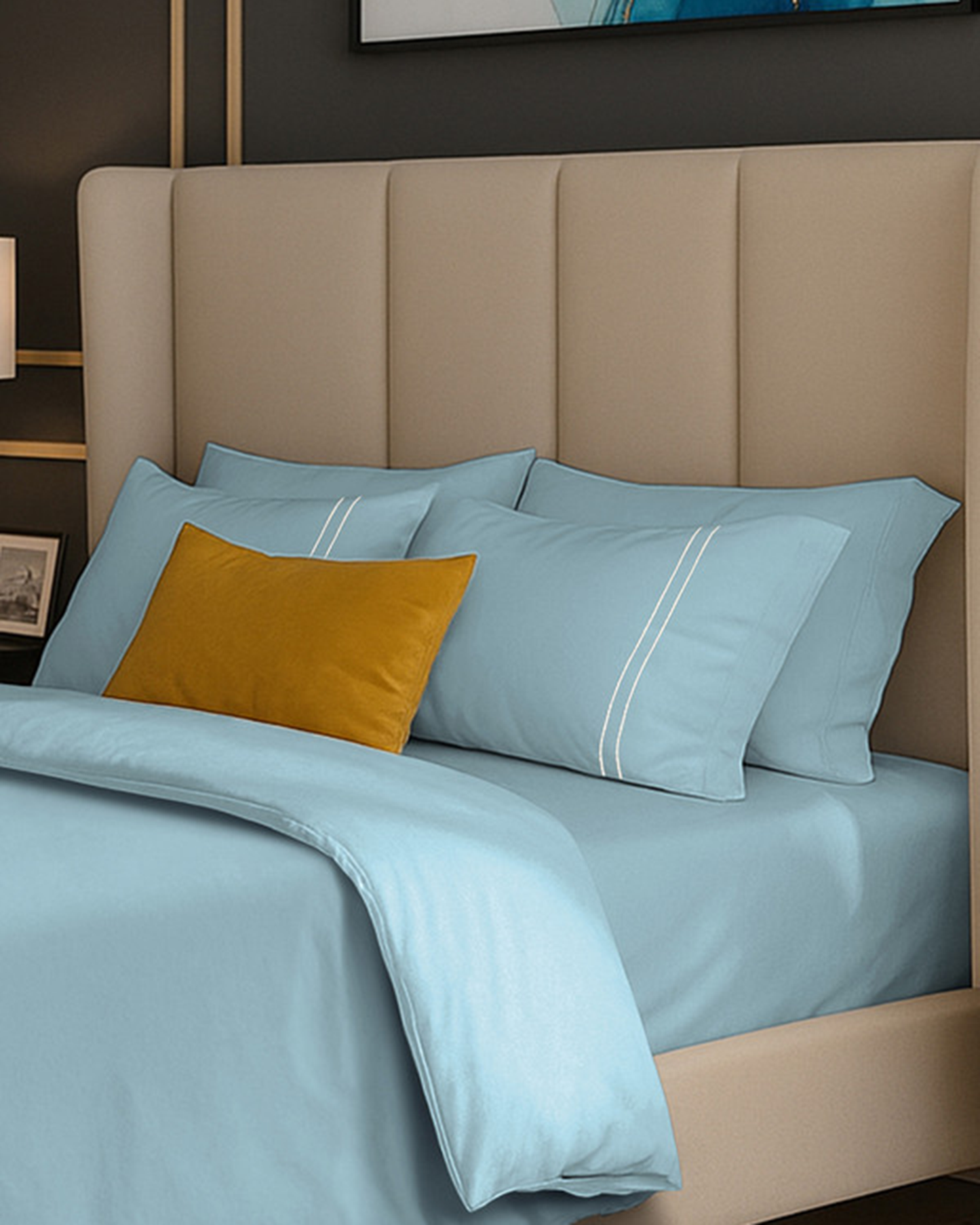 Mulberry Living Cotton King Duvet 250TC Serenity Solids White