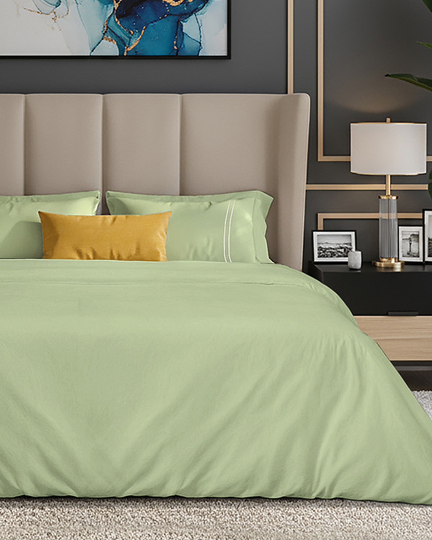 Mulberry Living Cotton King Duvet 250TC Serenity Solids White