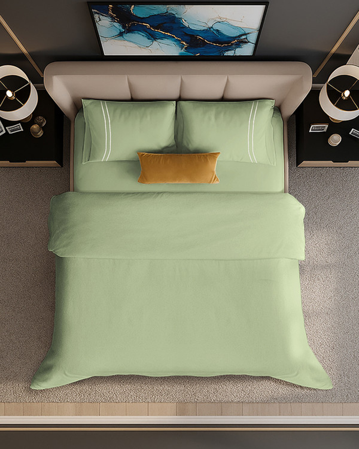 Mulberry Living Cotton King Duvet 250TC Serenity Solids White