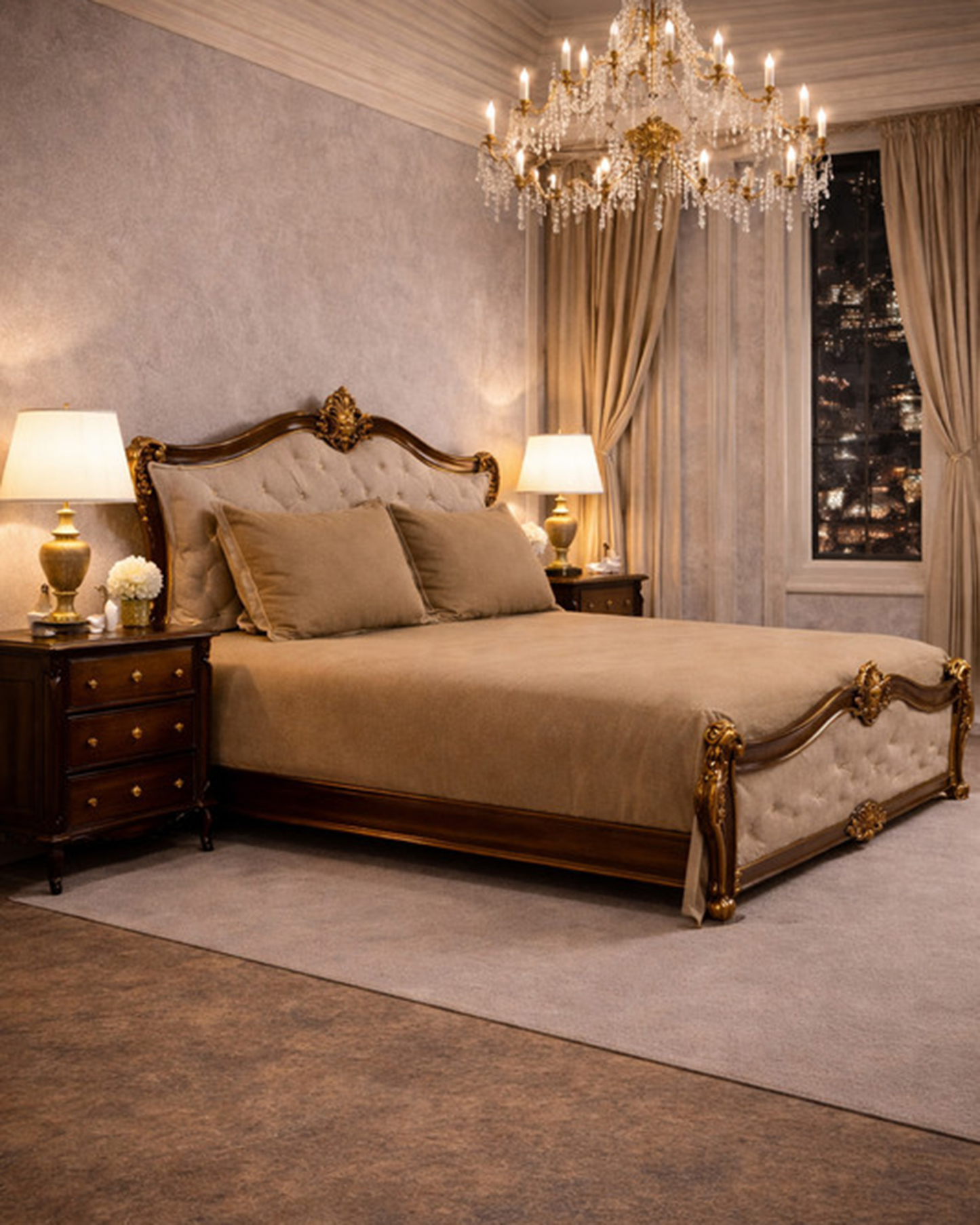 Mulberry Living Tencel King Flat 3Pc Merrow Taupe
