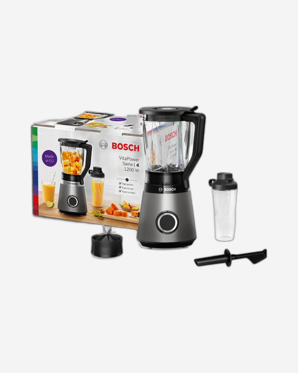Bosch Blender VitaPower Serie 4, 1200 W Silver, MMB6174SG