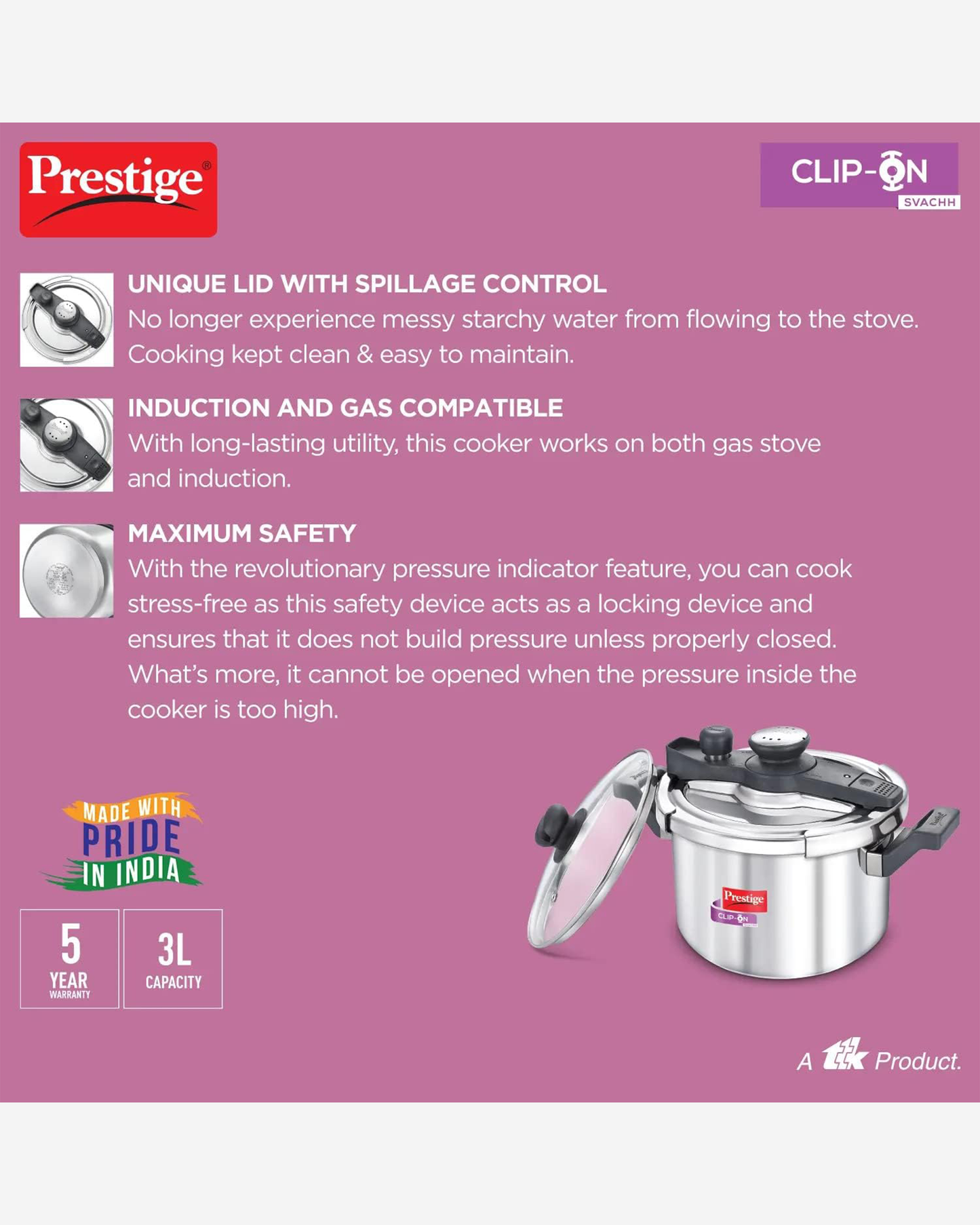 Prestige Pressure Cooker 16L