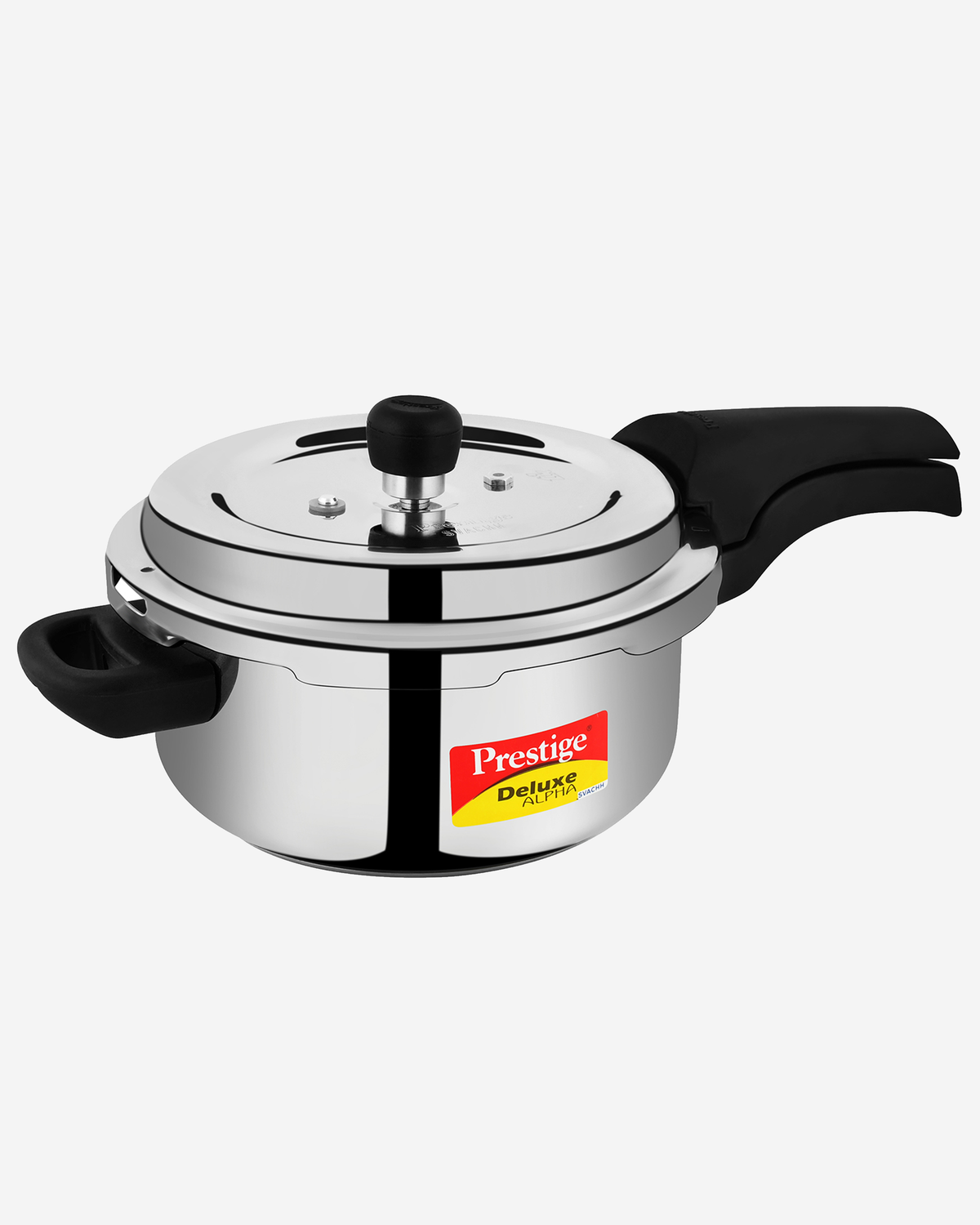 Prestige Svachh Pressure Cooker 6.5L Stainless Steel Deluxe Alpha