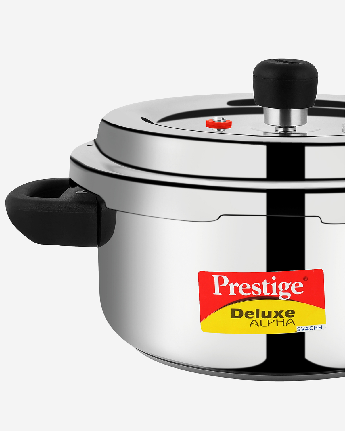 Prestige Svachh Pressure Cooker 6.5L Stainless Steel Deluxe Alpha