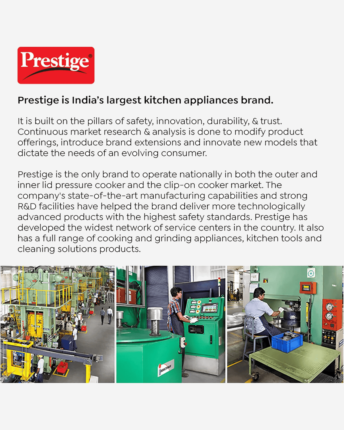 Prestige Popular Svachh Pressure Cooker 5L Stainless Steel Outer Lid