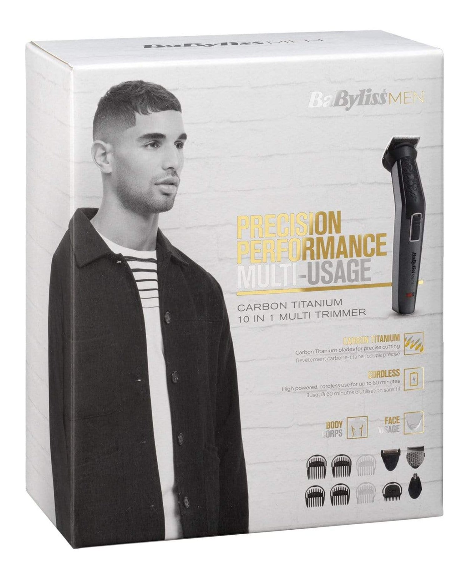 BaByliss Black Titanium Carbon Trimmers & Clippers