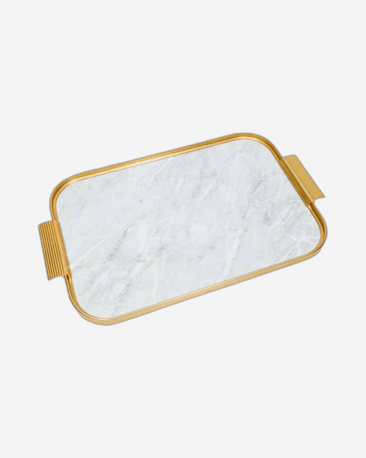 Kaymet S20 Tray Light Grey Marble/Gold