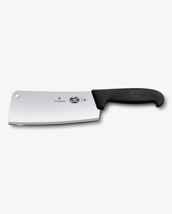 Victorinox Kitchen Cleaver Knife 18cm Straight Blade Black
