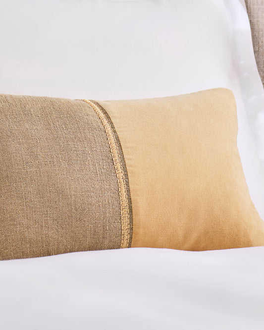 Christy "Menton" Decorative Filled Cushion in Camel