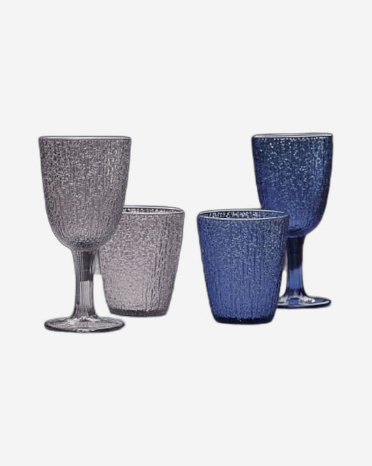 Tognana Davor - Set 3 Goblets Glass Gray