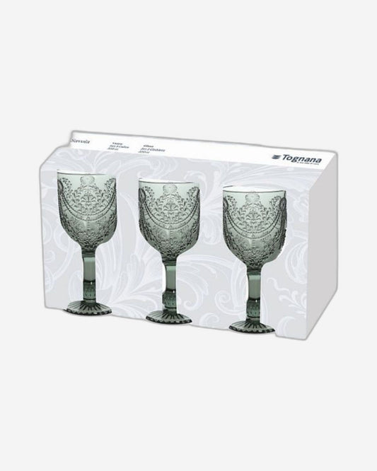 Tognana Savoia-Set 3 Glasses Cc320  Glass    Grigio