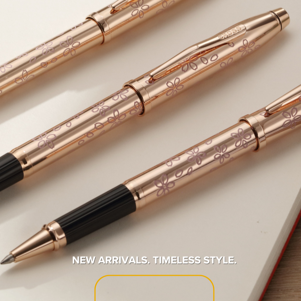 Cross Century II Cherry Blossom Rose Gold Rollerball Pen