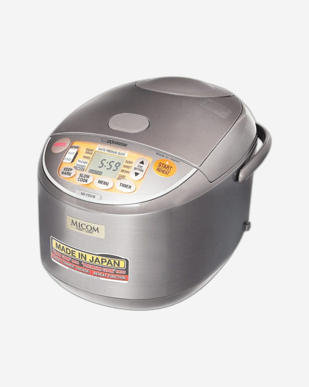 Zojirushi 1.8L - Stainless Brown Electronic Rice Cooker/ Warmer