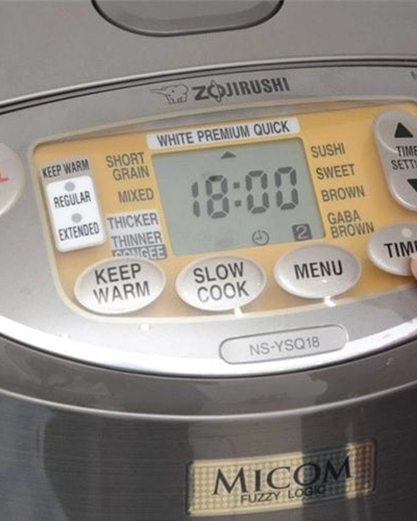 Zojirushi 1.8L - Stainless Brown Electronic Rice Cooker/ Warmer