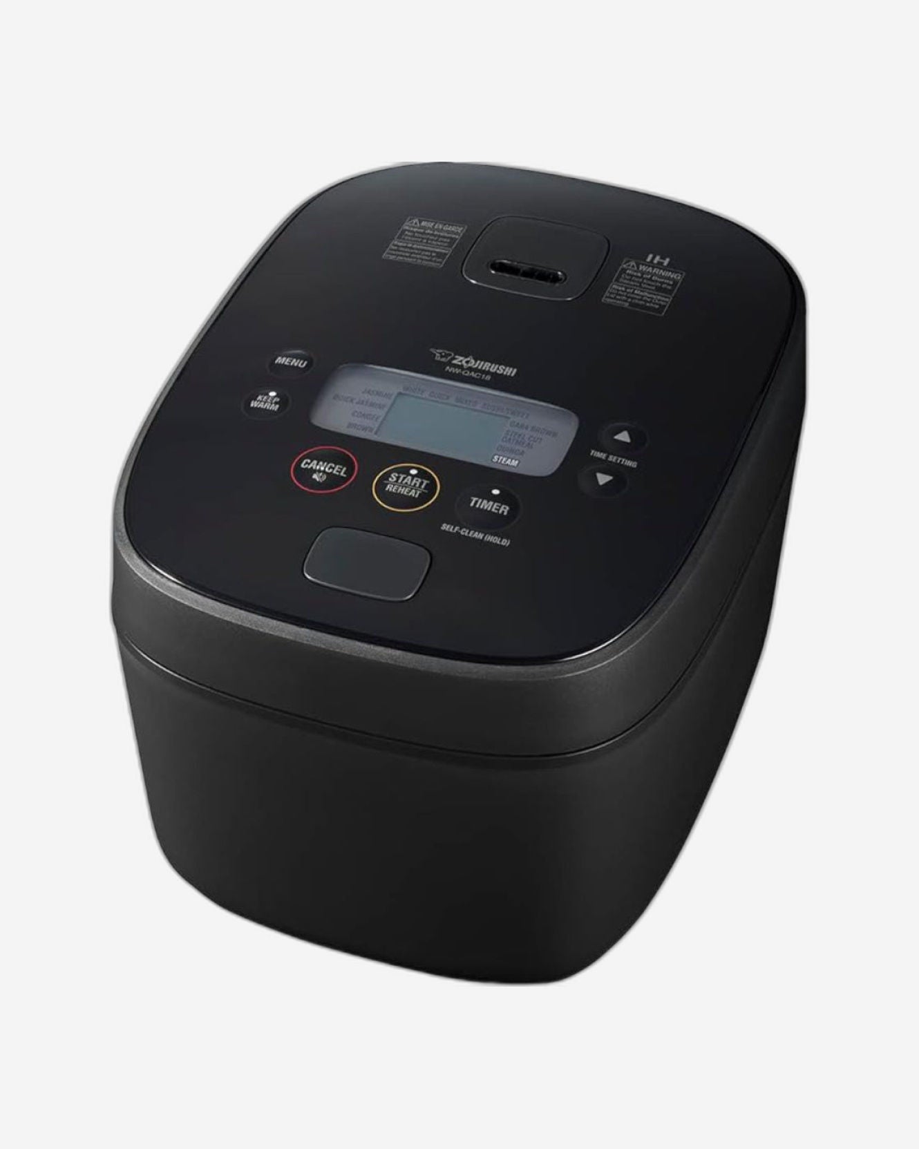 Zojirushi 1.8L Black Electronic Rice Cooker/Warmer