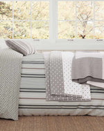 Helena Springfield "LI Nautical Stripe" Duvet Cover Sets in Warm Grey