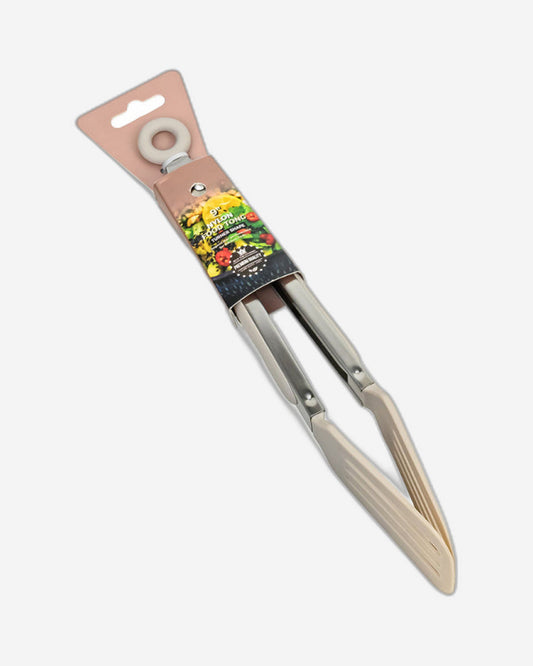 Cuisine Art 9-Inch Nylon Food Tong - Heat-Resistant, Non-Scratch Cooking Tongs with Ergonomic Grip for Safe