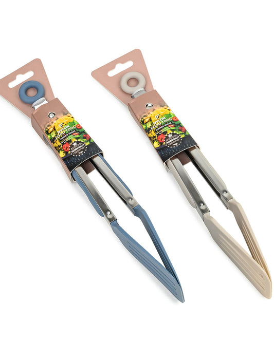 Cuisine Art 9-Inch Nylon Food Tong - Heat-Resistant, Non-Scratch Cooking Tongs with Ergonomic Grip for Safe