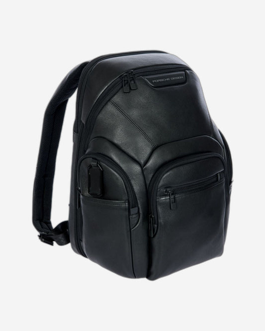 Porsche Design Roadster Leather Backpack Medium  Black