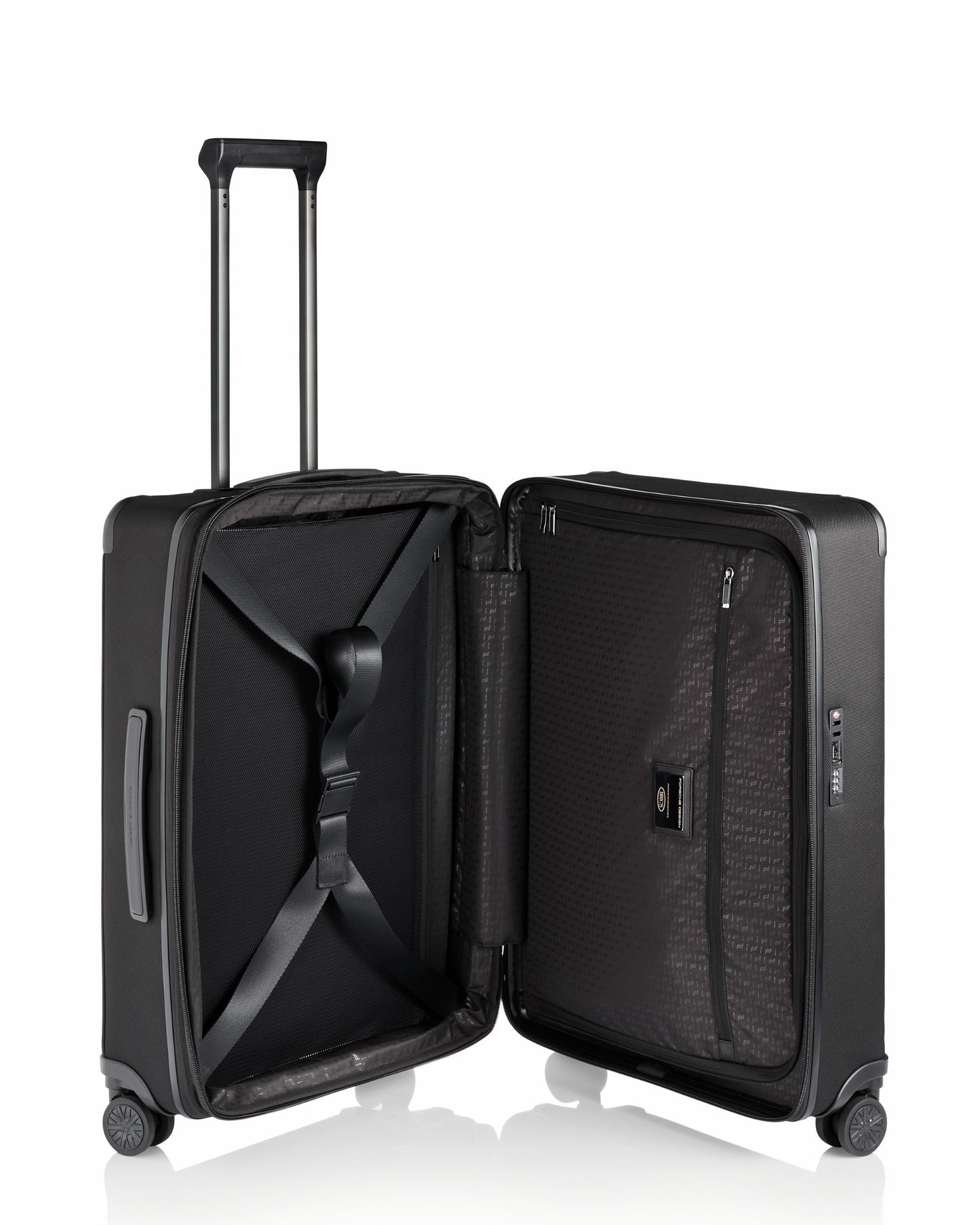 Porsche Design Roadster Premium Nylon Expandable 4 Double Wheel Luggage Trolley
