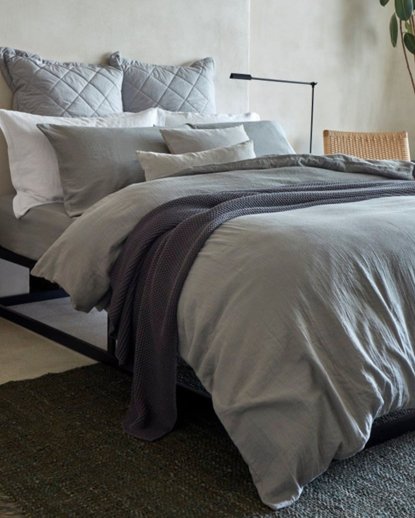 Christy Organic Cotton RetreatDuvet Covers Grey