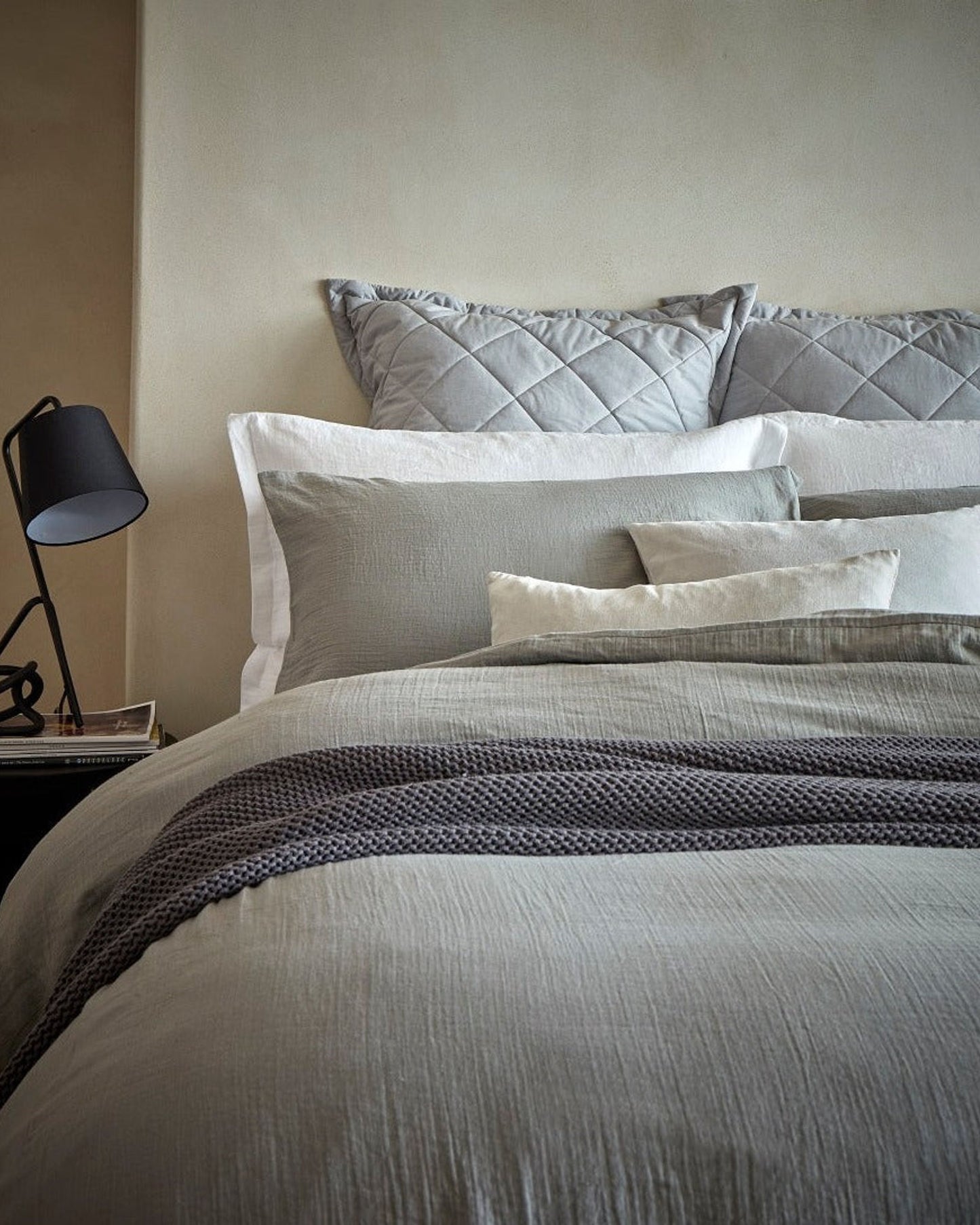 Christy Organic Cotton RetreatDuvet Covers Grey